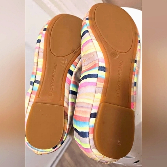 Lucky Brand Emmie Casual Flats Striped Slip On Shoes Women’s Size 8M🌴 - Picture 6 of 6